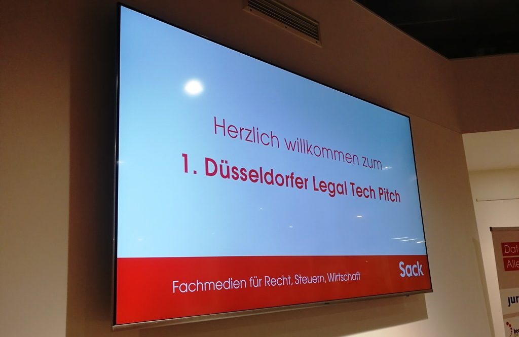 1. Düsseldorfer Legal Tech Pitch – vier Tools für Kanzleien und Rechtsabteilungen