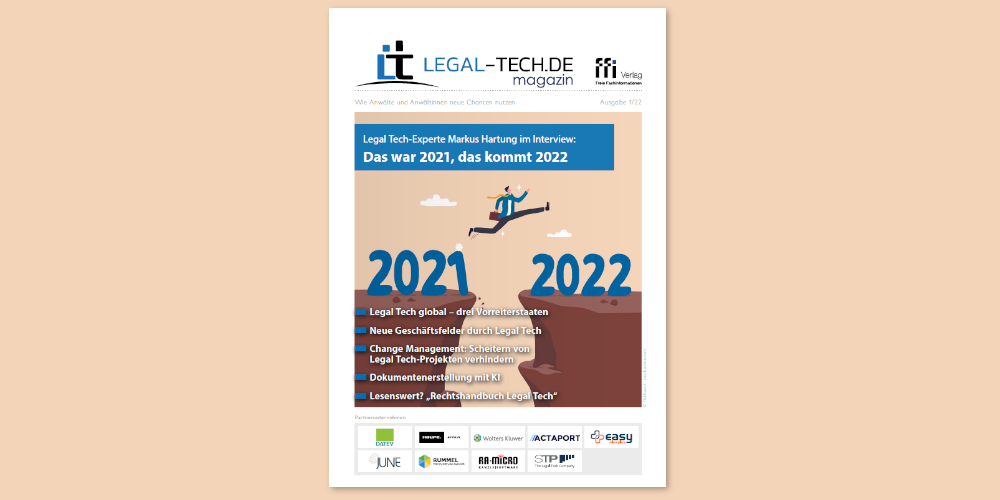 Das neue Legal Tech-Magazin ist da: Das war 2021, das kommt 2022