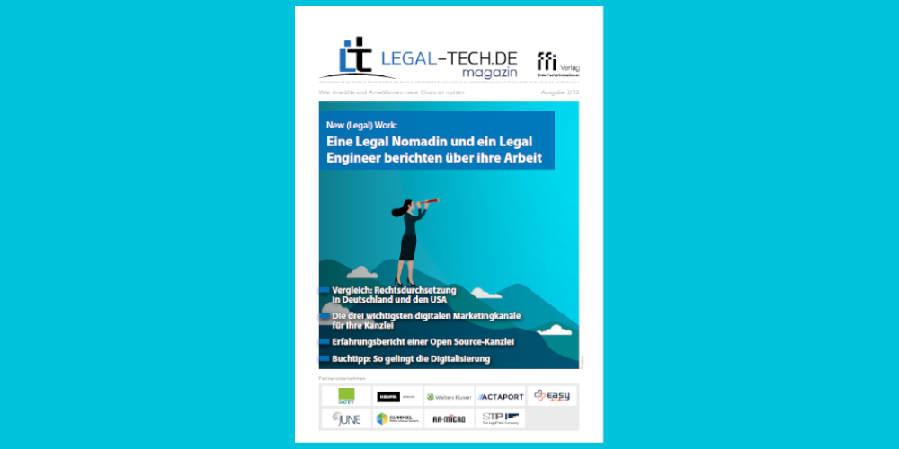 Das neue Legal Tech-Magazin ist erschienen: Legal Tech meets New Work